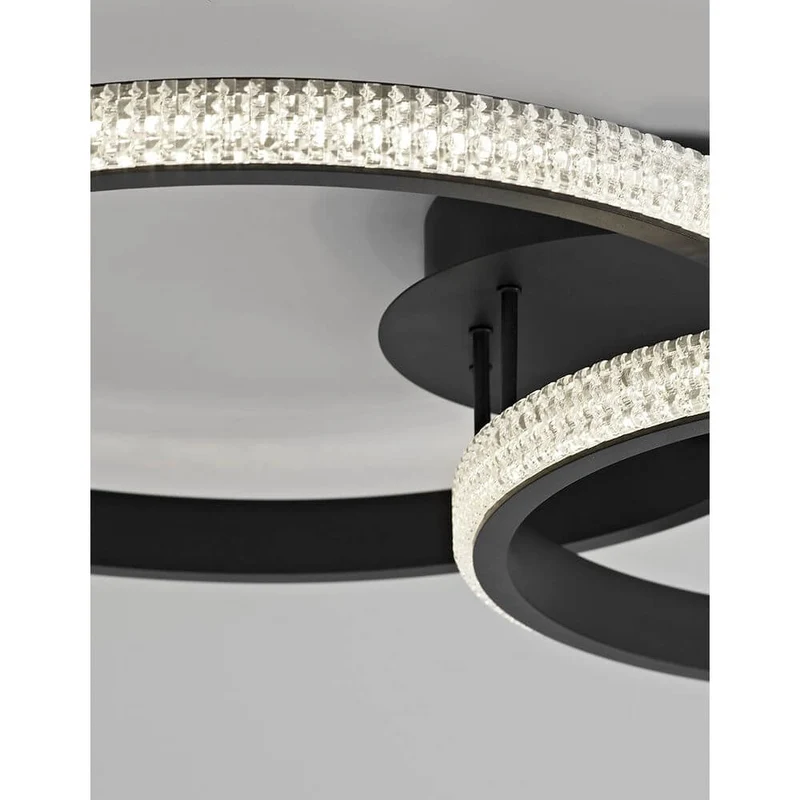 Nager LED Deckenleuchte Sandig-Schwarz