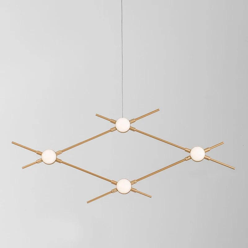 Atomo LED Hängelampe Metall Gold