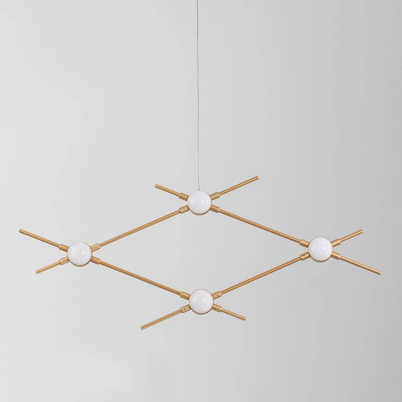 Atomo LED Hängelampe Metall Gold