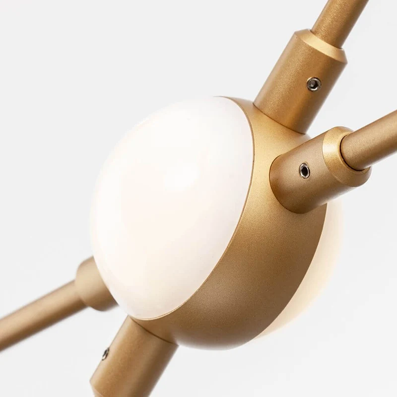 Atomo LED Hängelampe Metall Gold