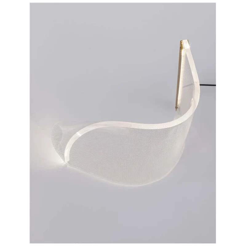 Siderno LED Acryl Tischlampe Klar
