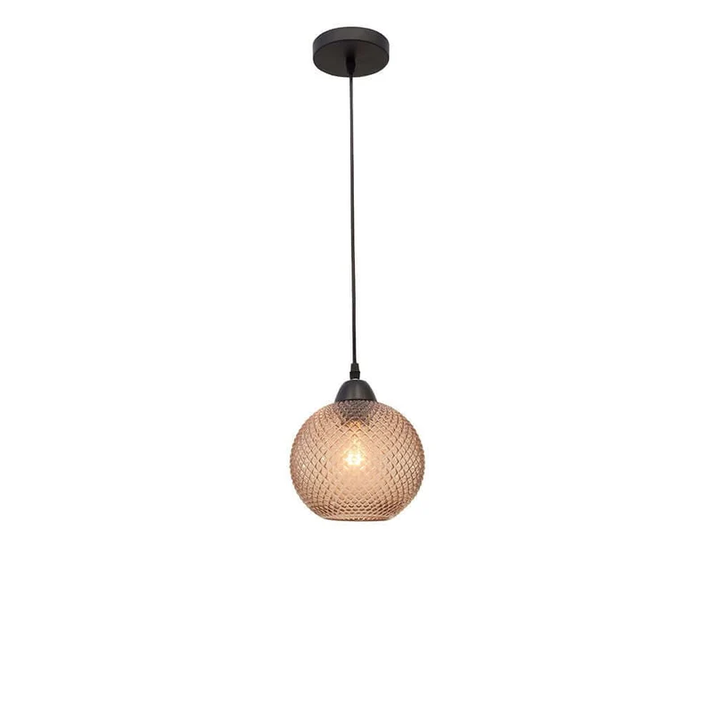 Vienti Glas-Pendellampe Ø 18cm Kugel
