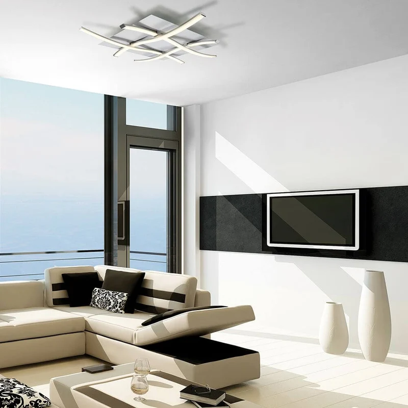 Nur quadratische LED-Deckenleuchte