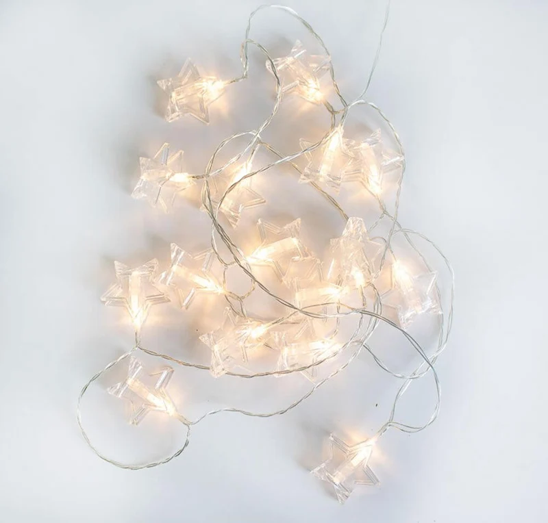 LED Sternen Weihnachtslichterkette Bianca IP44