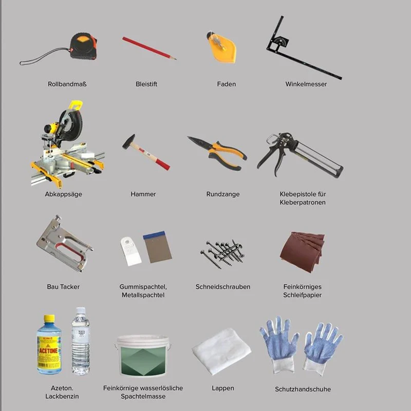 Musterstück - 20cm für Dekor-Profil M Stuckleiste indirekt