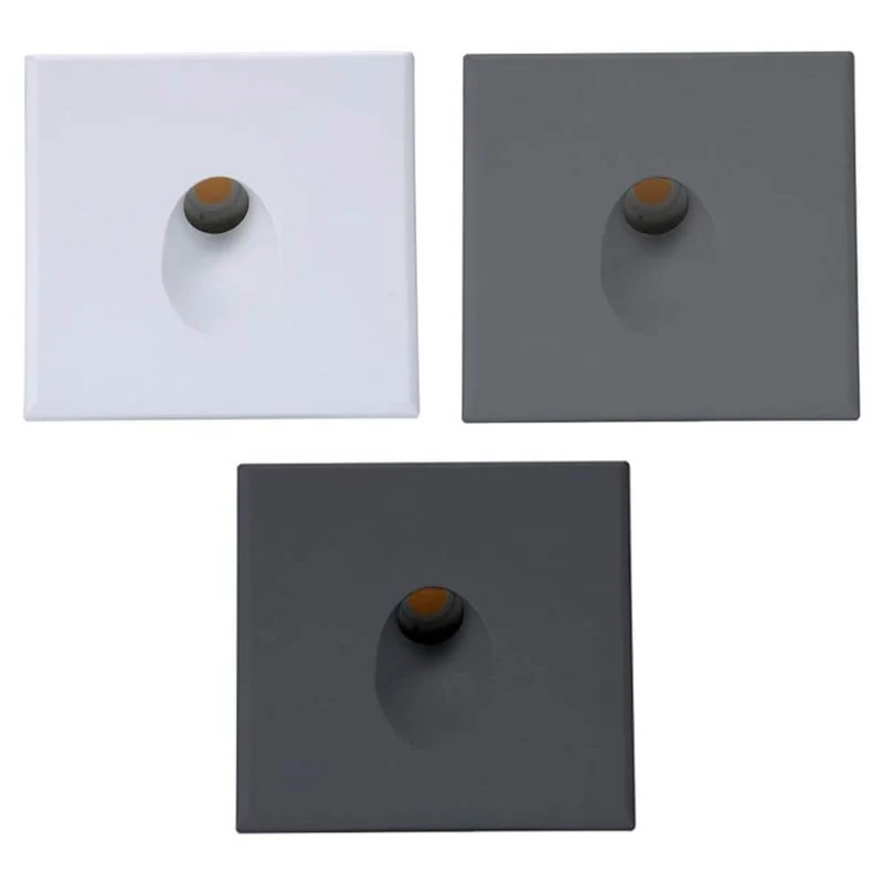 Abdeckung Sys-Wall 68 für LED-Wandeinbaustrahler Eckig 1