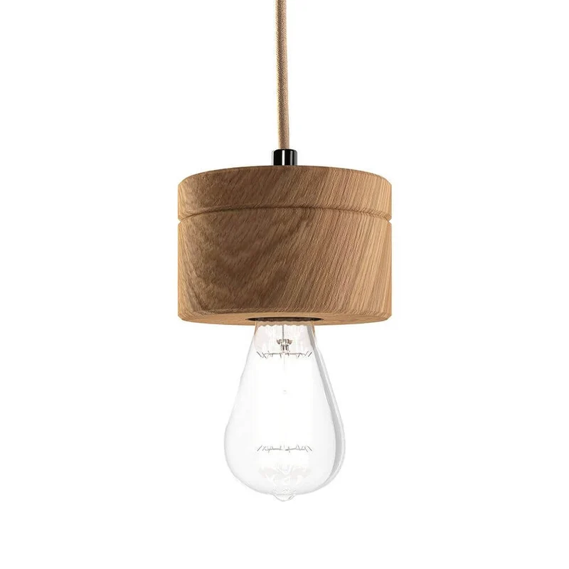 Holz Hängelampe Ø 11cm in 3 Holzarten