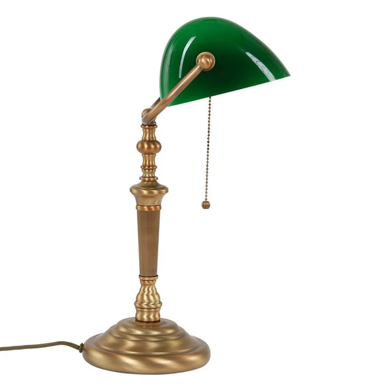 Vintage-Tischleuchte Ancilla Bankerslamp
