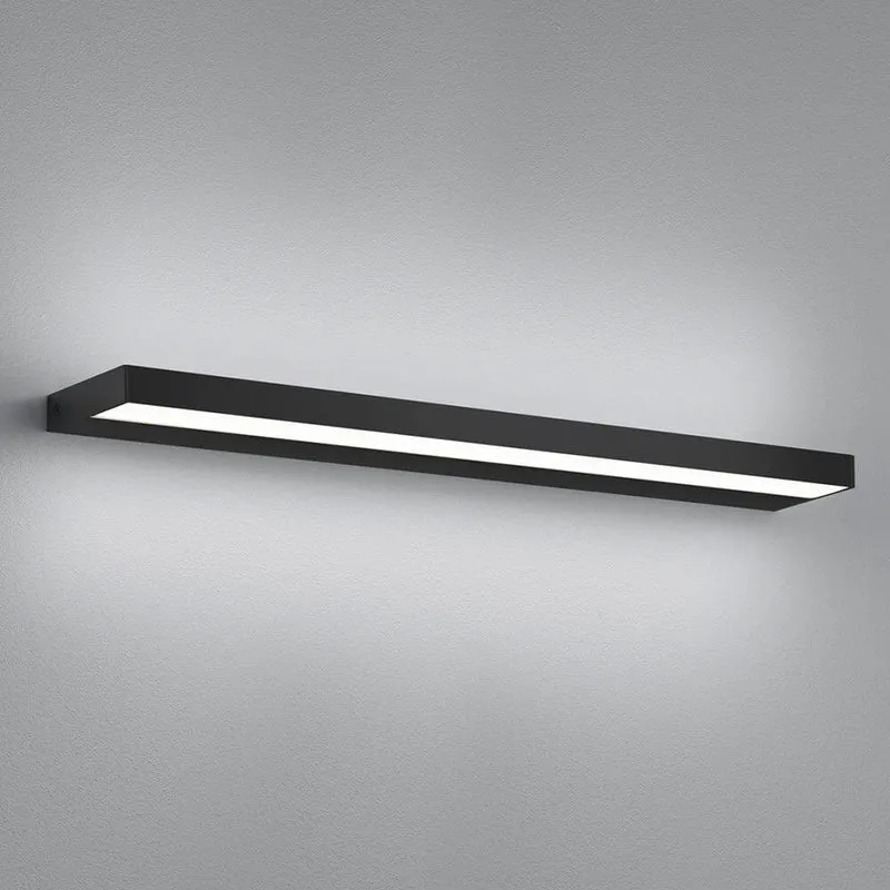 LED Wandleuchte Slate IP44 Schwarz