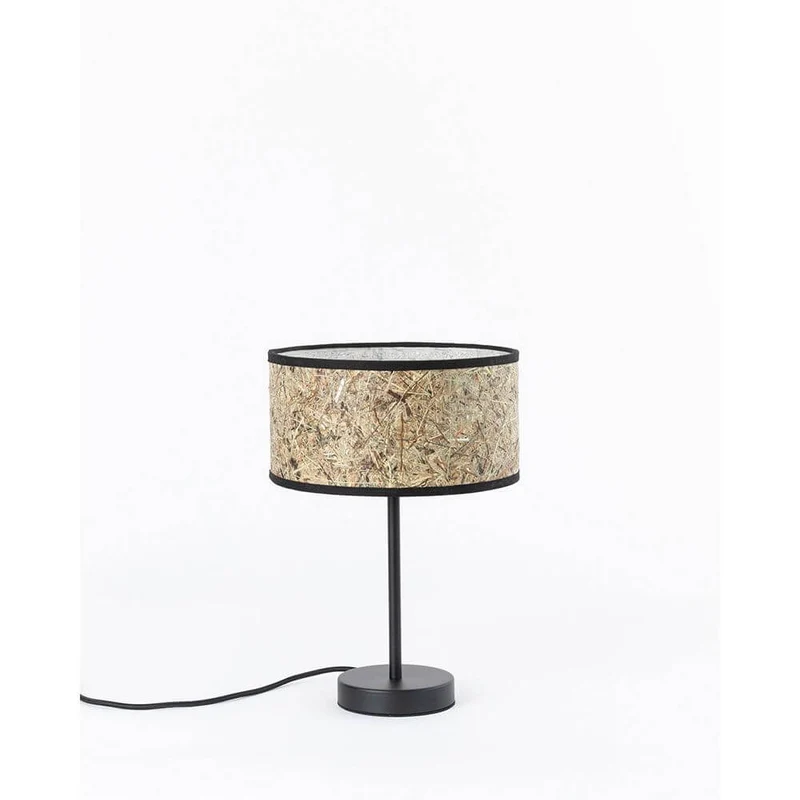 Metall Tischlampe mit Heuschirm