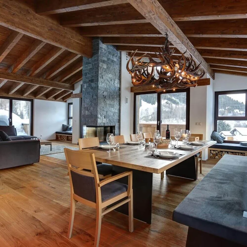 Chalet Rothirsch LED Geweih Kronleuchter Ø 80cm