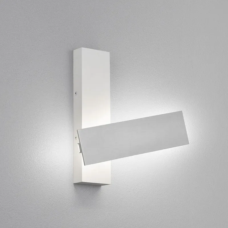 LED Wandleuchte Dex Weiß, Alu-Poliert