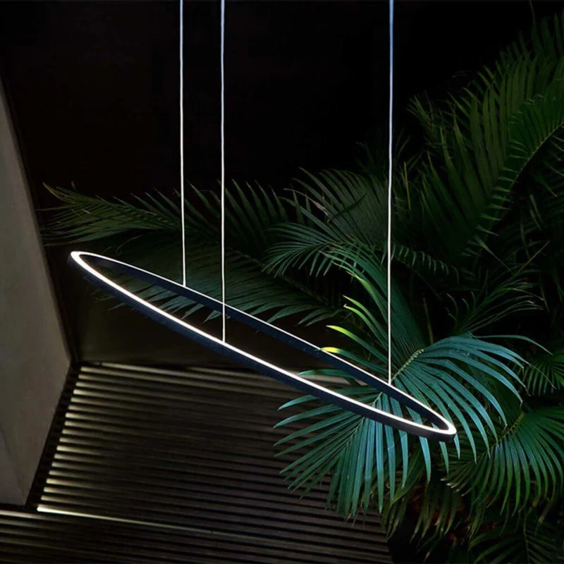 Nemo Ellisse Mega Up LED Pendellampe 186x95cm indirekt