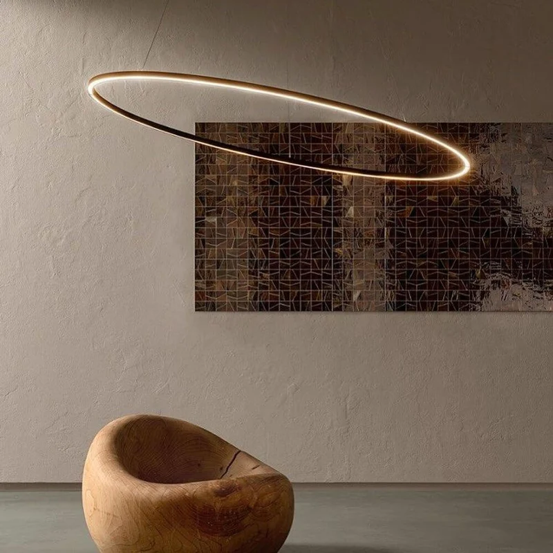 Nemo Ellisse Mega Down LED Hängelampe 186x95cm direkt