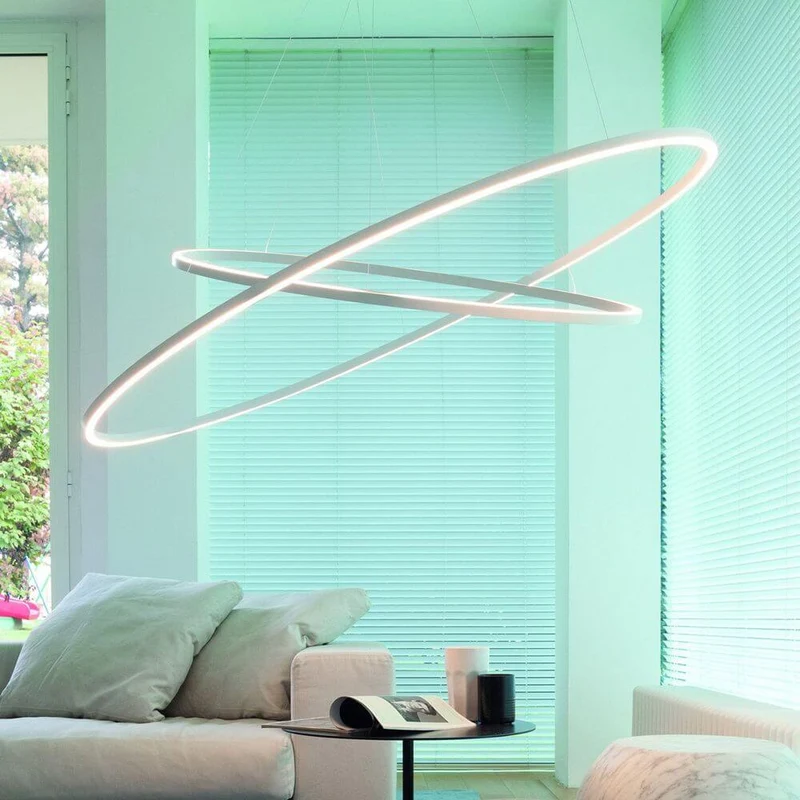 Nemo Ellisse Double LED Hängelampe 135x70cm