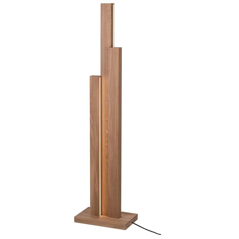 LED Stehlampe Manhattan Touch-Dimmer 5600lm Eiche-Geölt