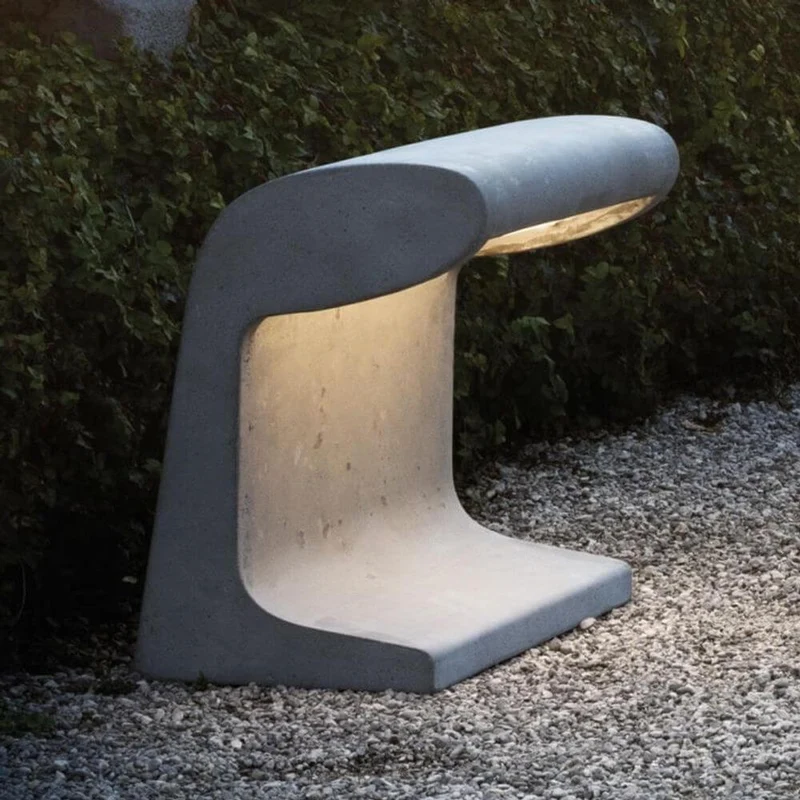 Nemo Borne Béton Petite Outdoor LED Tischlampe IP44