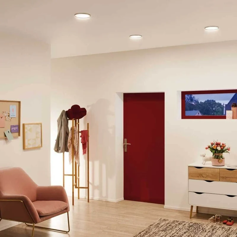 Einbau LED-Panel Ø 17,5cm Flex Dimmbar 15W Ausschnitt 5-16cm Warmweiß