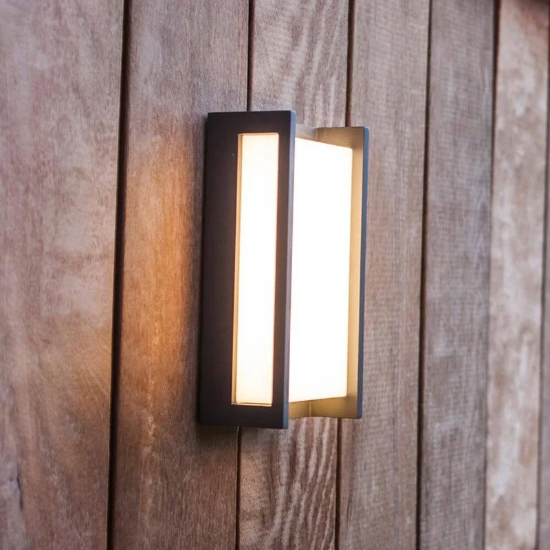 LED Außen-Wandleuchte Qubo IP54 Anthrazit