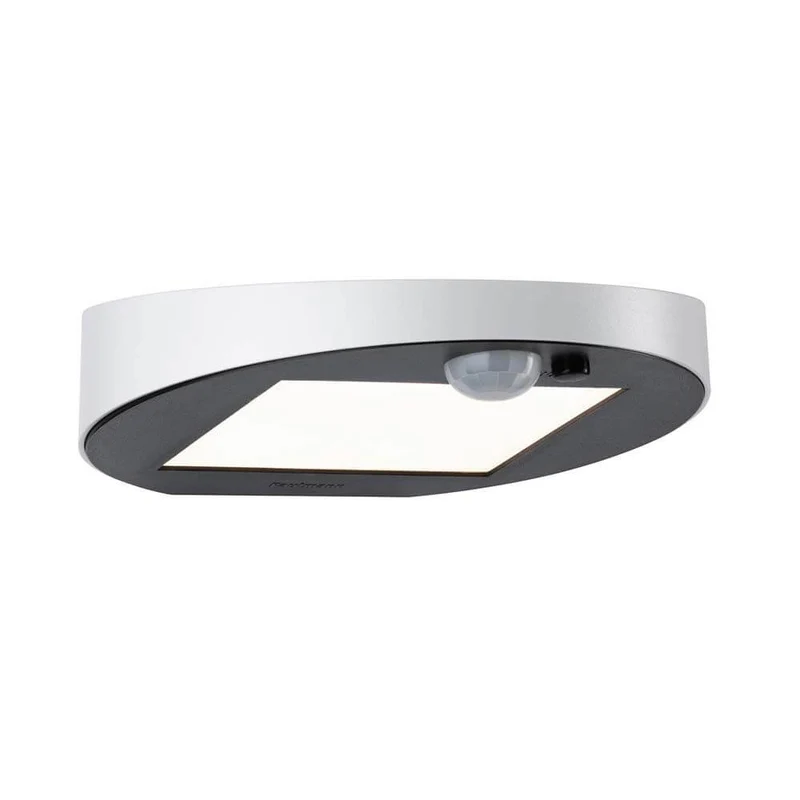 LED Solar Wandlampe Ryse mit Bewegunsmelder IP44 3000K Weiß