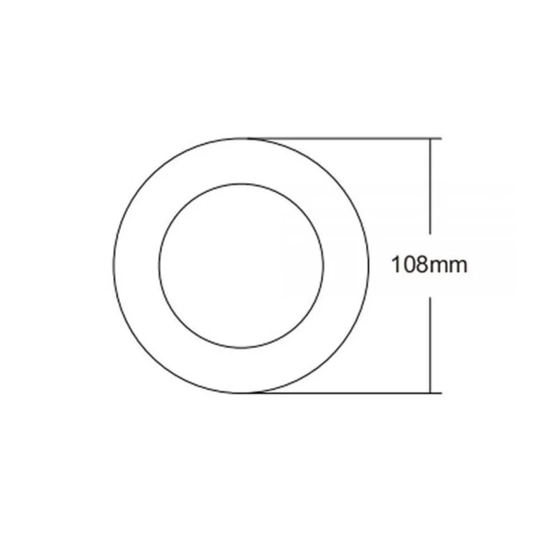 Abdeckung Sys-90 rund Schwarz für Einbaustrahler