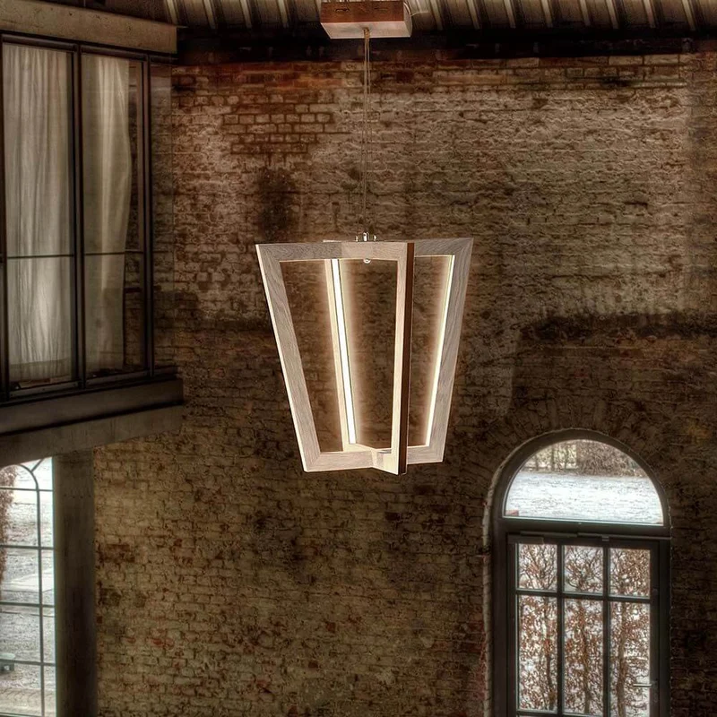 LED Pendellampe Leif 2520lm Eiche-Geölt