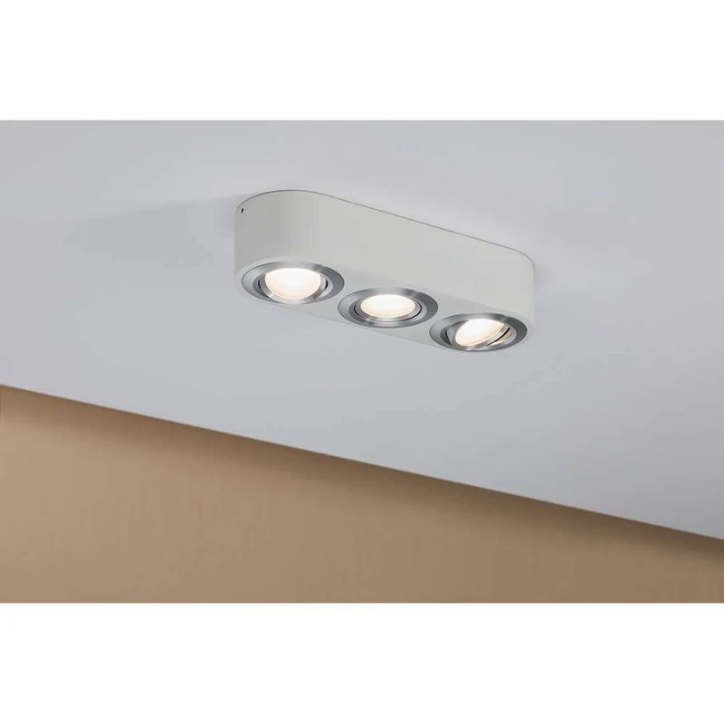 Wandleuchte Argun LED 3x4,8W Weiß Alu-Gebürstet