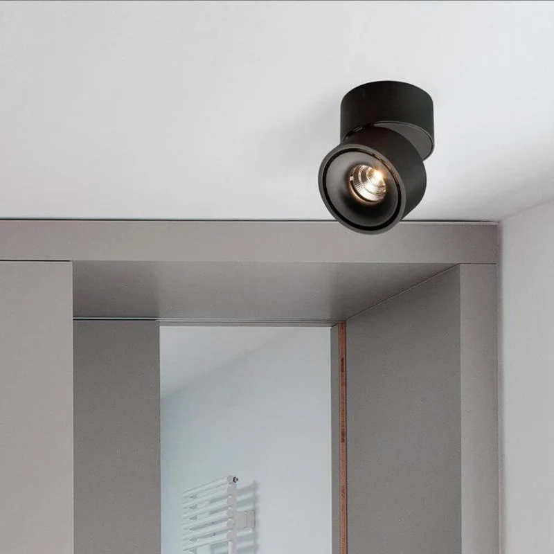 LED Aufbaulampe Simple 680lm Schwarz