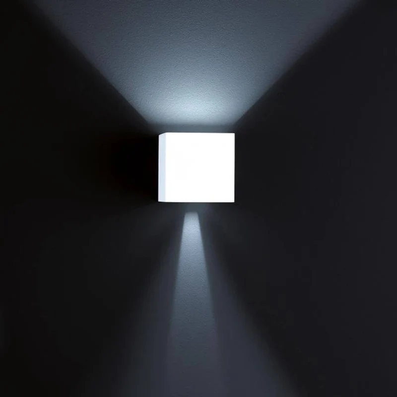 LED Außen-Wandlampe Siri 44 IP54 Weiß
