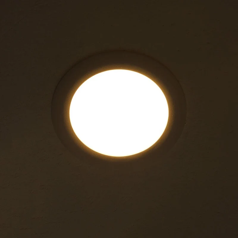 Indirektes Einbau LED-Panel 300lm Dimmbar Ø 10,5cm Warm Weiß