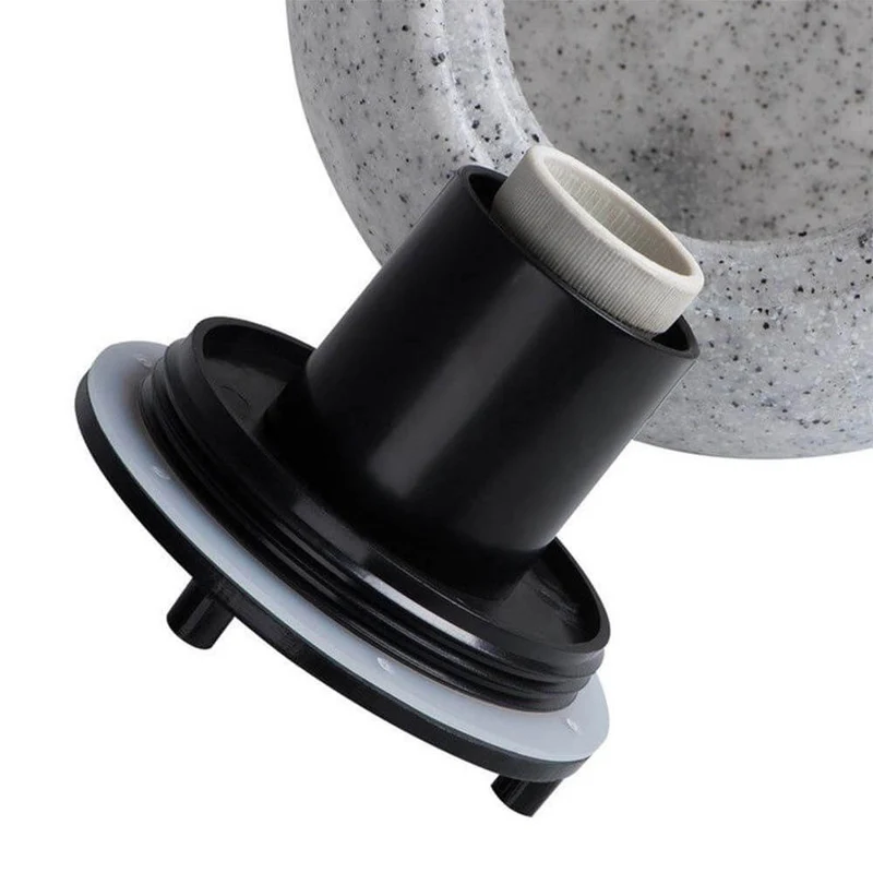 Gartenkugel in Steinoptik Ø 20cm IP65 mit Bodenspieß