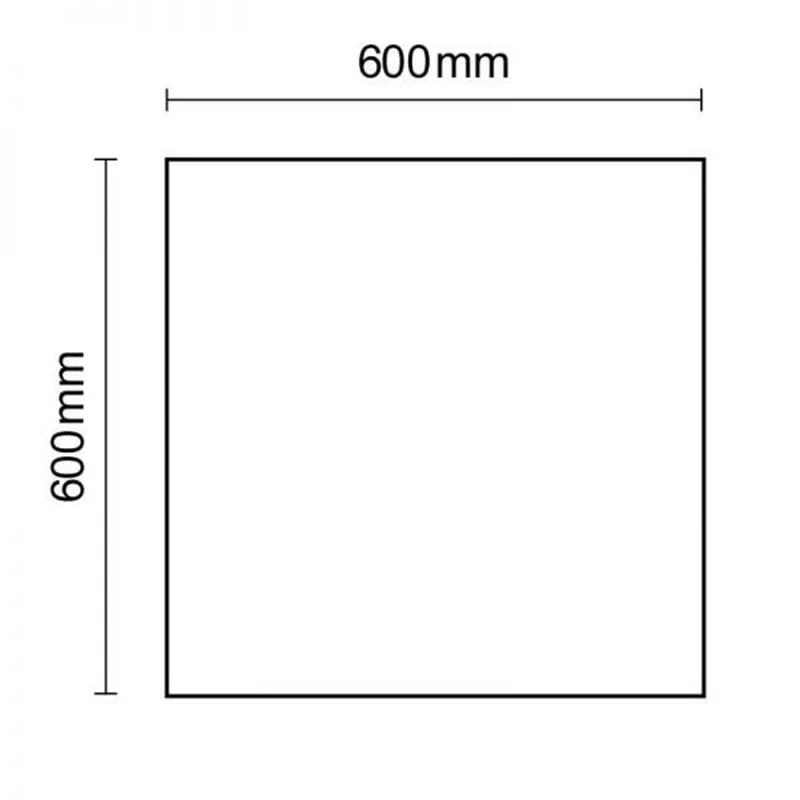LED Panel rahmenlos 600 Warmweiß Dimmbar 4700lm Weiß