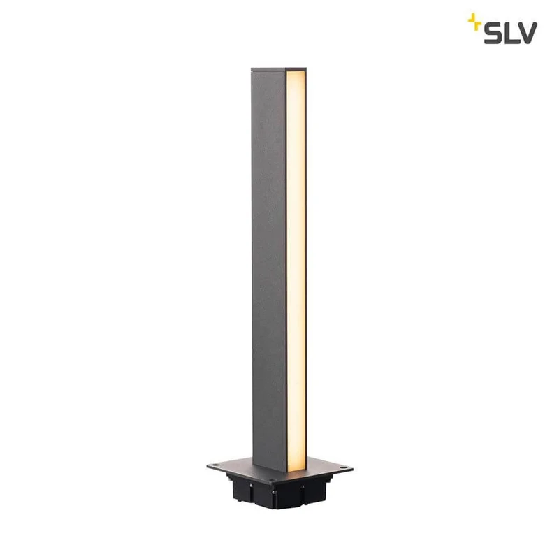 H-Pol Wege- & Standleuchte Einflammig LED 3000K Anthrazit 66cm