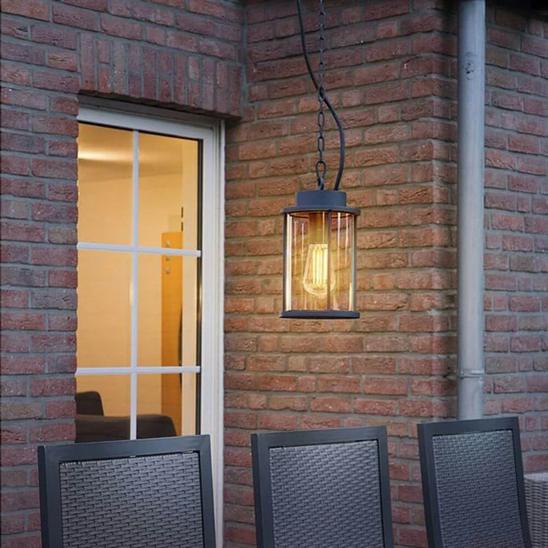 Photonia E27 Outdoor Pendelleuchte Anthrazit inkl. 5m Kette IP44