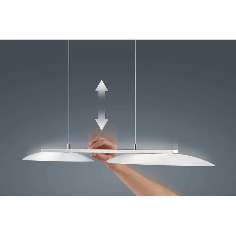 LED Pendelleuchte Sally Nickel-Matt, Chrom