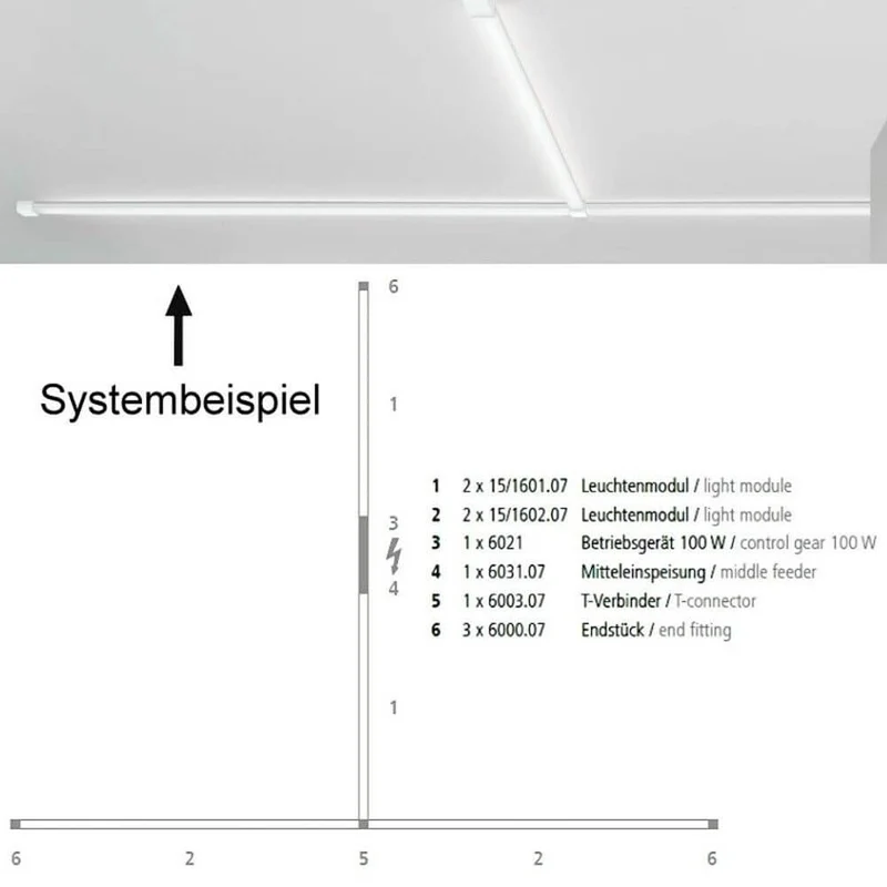 VIGO System LED-Linienmodul 100cm Alu-matt