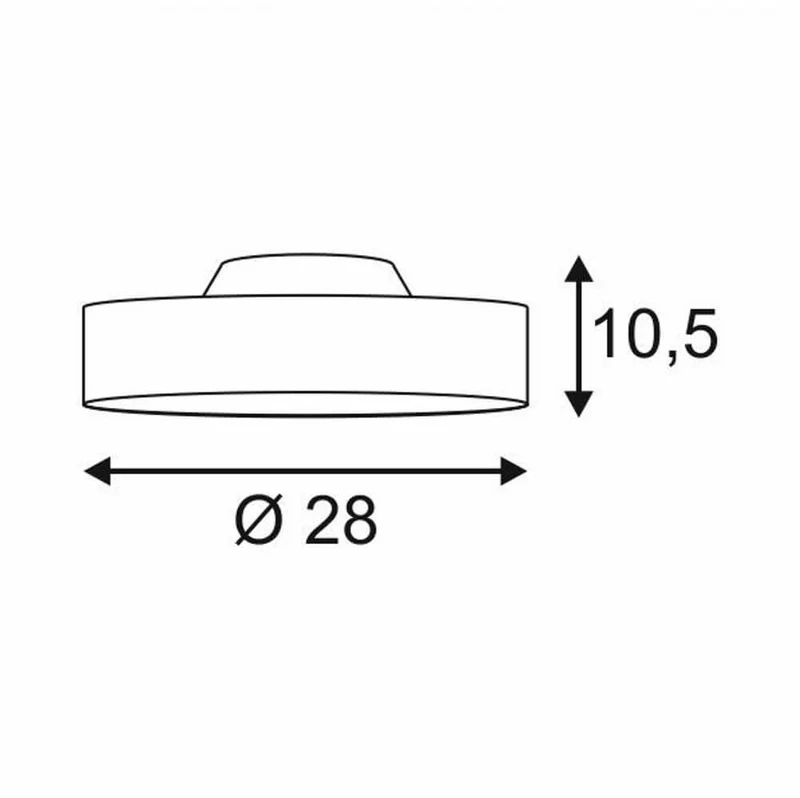 Medo 28 LED Deckenleuchte Schwarz optional abpendelbar