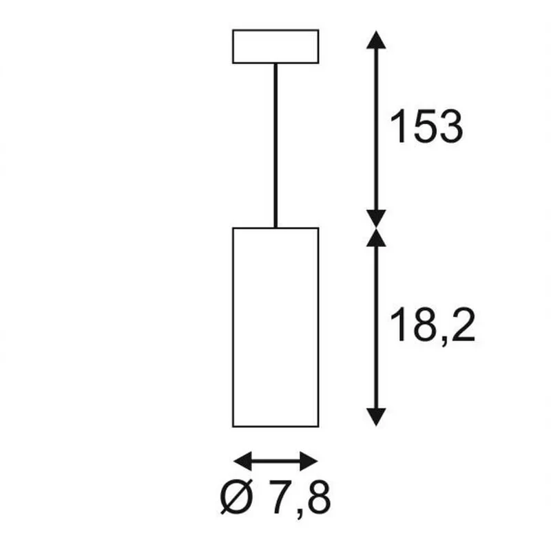 Supros 78 Pendelleuchte rund Weiß 3000K 60° Linse