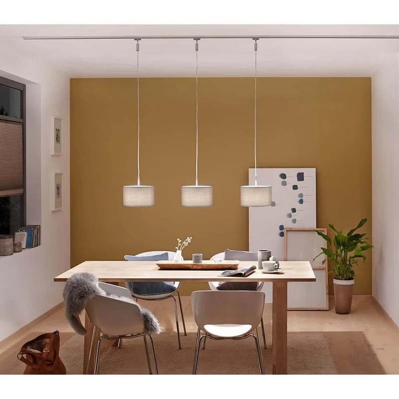 DecoSystems Stoffschirm Tessa Grau max. 50W Ø 25cm