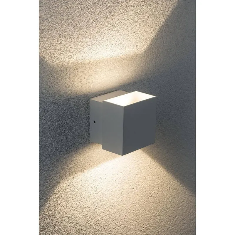 Wandaufbauleuchte LED Cybo eckig 2x3W weiß 100x100mm