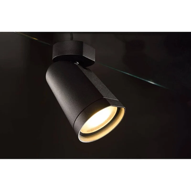 BILAS Spot Single 25° LED rund matt Schwarz 15W 2700K mit Rosette