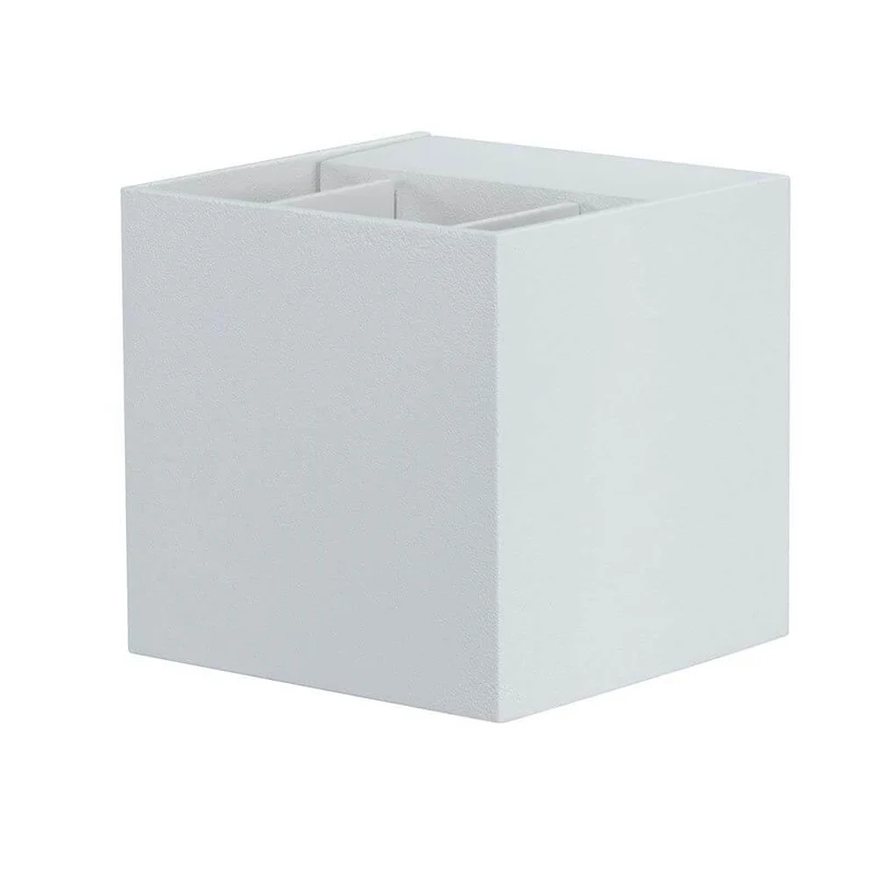 Wandaufbauleuchte LED Cybo eckig 2x3W weiß 80x80mm