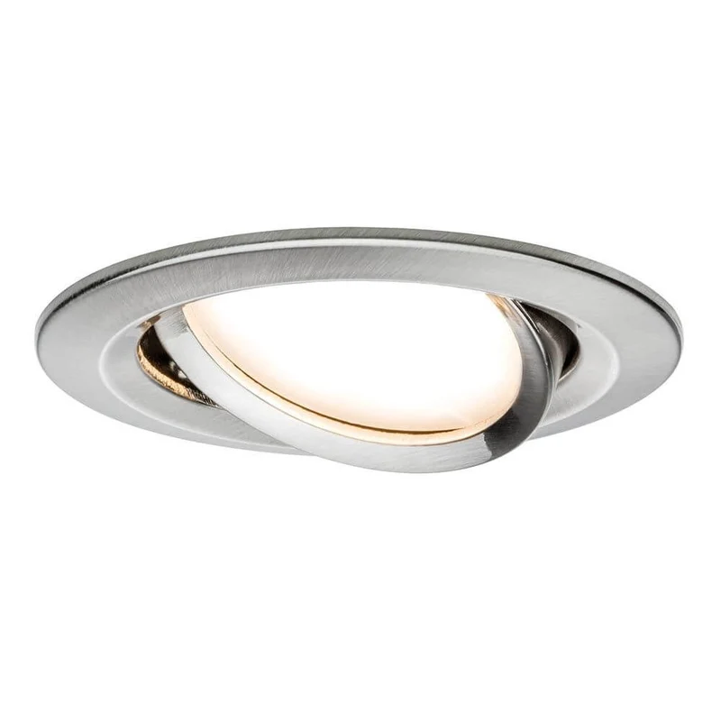 Einbauleuchte LED Coin Slim IP23 rund 6,8W Eisen dimm- & schwenkbar