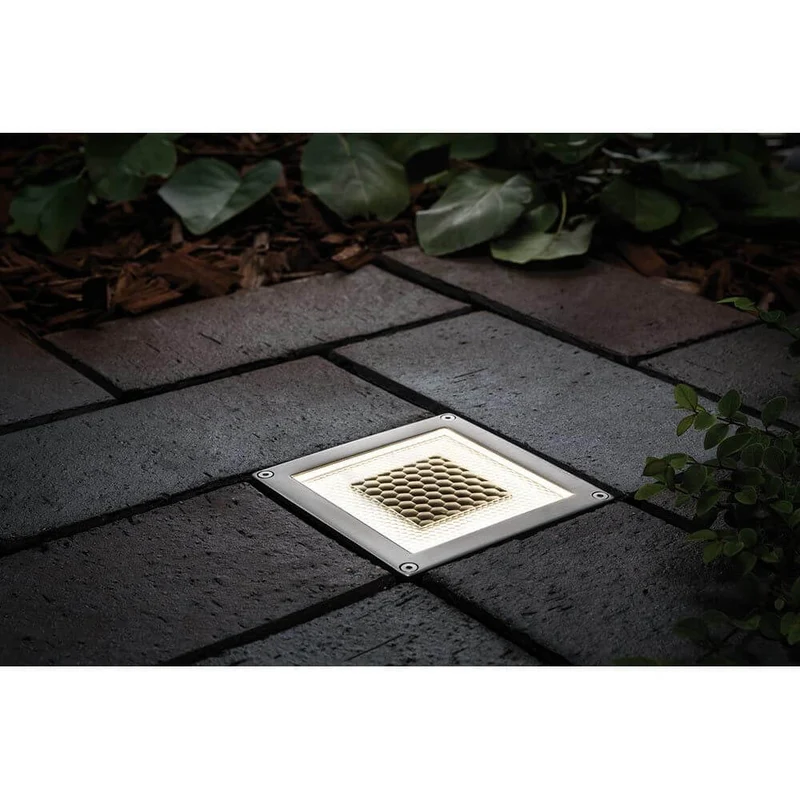 LED Solar Bodeneinbauleuchte Cube IP67 Edelstahl