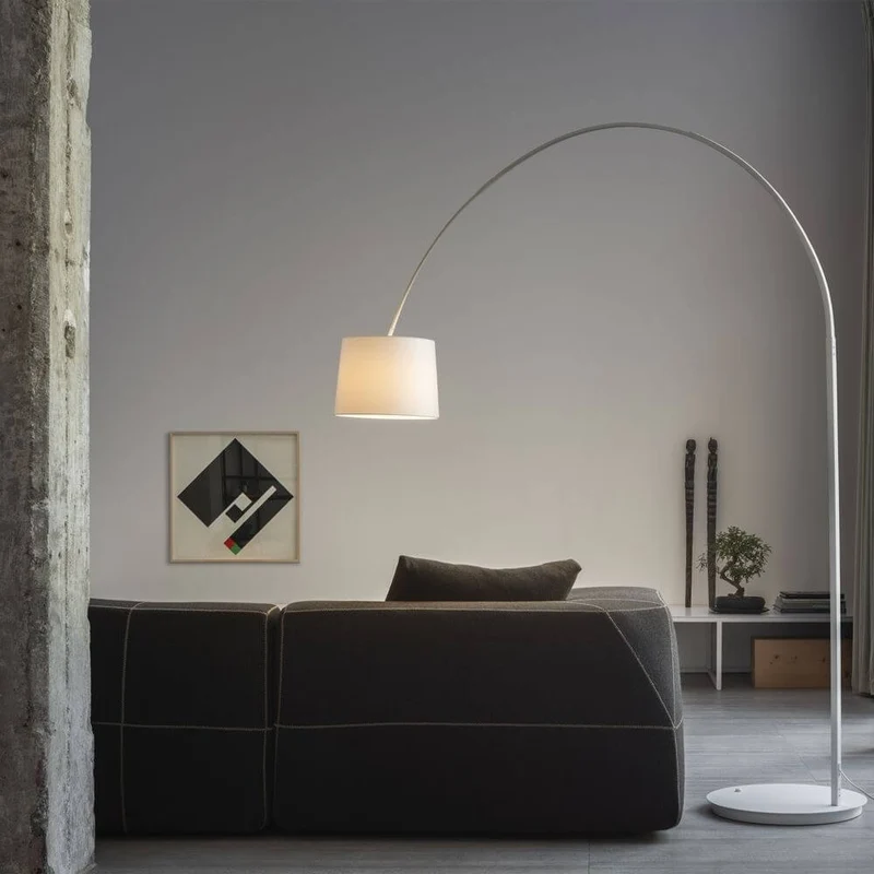 Dorsale Bogen Stehleuchte ohne Schirm 230cm