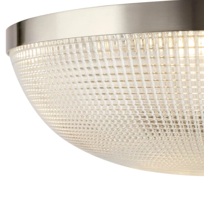 Coupe Deckenlampe mit strukturiertem Glas