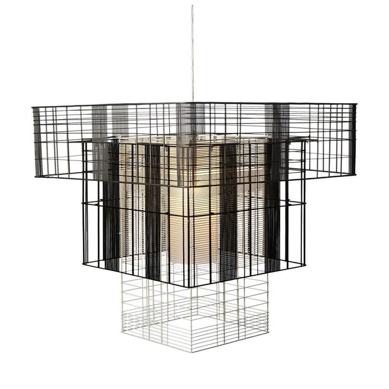 Forestier Hängeleuchte Mesh Cubic 117cm