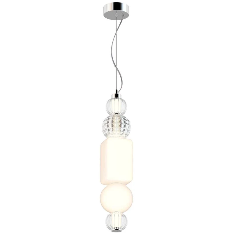 Collar LED-Hängeleuchte aus Glas Large
