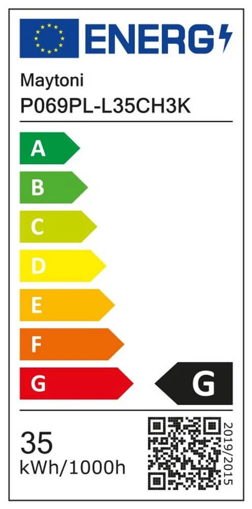 Collar LED-Hängeleuchte aus Glas Large