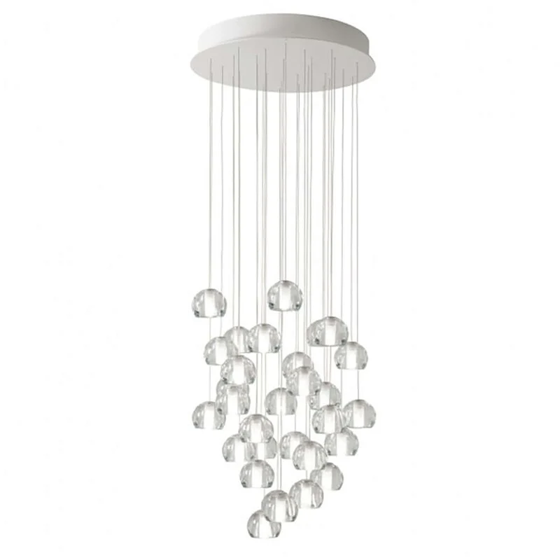 Fabbian Multispot LED-Hängeleuchte Beluga 30-flammig rund